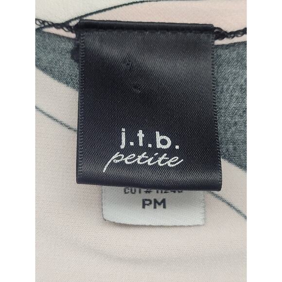 Y2K Babydoll Asymmetrical Swirl Abstract Print Top Sz PM Coquette Mod Retro 70s - Picture 5 of 9